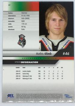 2007-08 Playercards (DEL) #087 Mathis Olimb Back