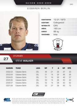 2008-09 Playercards (DEL) #345 Steve Walker Back