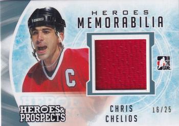2016-17 Leaf In The Game Heroes and Prospects  - Hero Memorabilia - Platinum #HM-08 Chris Chelios Front