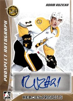 2016-17 Leaf In The Game Heroes and Prospects  - Prospect Signatures #PA-AR1 Adam Ruzicka Front