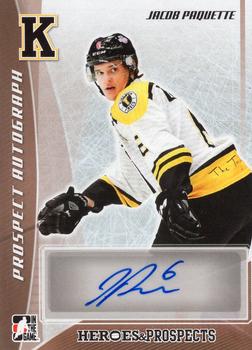 2016-17 Leaf In The Game Heroes and Prospects  - Prospect Signatures #PA-JP1 Jacob Paquette Front