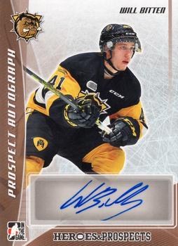 2016-17 Leaf In The Game Heroes and Prospects  - Prospect Signatures #PA-WB1 Will Bitten Front