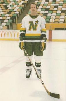 1985-86 Minnesota North Stars Postcards #NNO Keith Acton Front