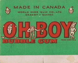 1949-50 World Wide Gum NHL Ice Stars Wrappers #46 Jim McFadden Back