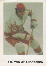 1973-74 Williams Hockey (Swedish) #228 Tommy Andersson Front