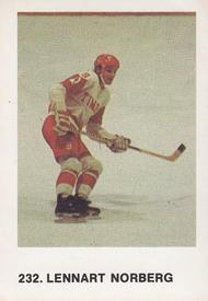 1973-74 Williams Hockey (Swedish) #232 Lennart Norberg Front