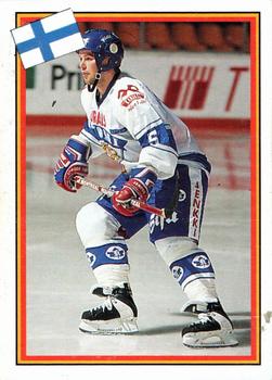 1993 Semic Hockey VM/Jaakiekon MM (Swedish/Finnish) Stickers #53 Timo Jutila Front