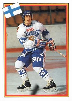 1993 Semic Hockey VM/Jaakiekon MM (Swedish/Finnish) Stickers #60 Pasi Sormunen Front