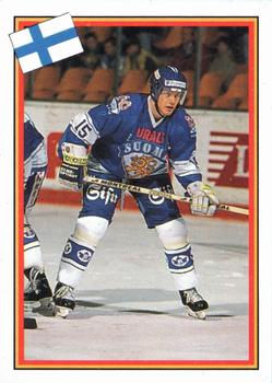 1993 Semic Hockey VM/Jaakiekon MM (Swedish/Finnish) Stickers #62 Mika Alatalo Front