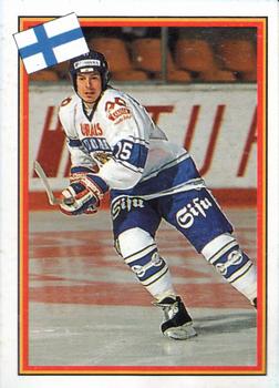 1993 Semic Hockey VM/Jaakiekon MM (Swedish/Finnish) Stickers #64 Pauli Jarvinen Front