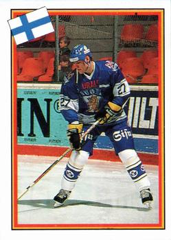 1993 Semic Hockey VM/Jaakiekon MM (Swedish/Finnish) Stickers #72 Timo Peltomaa Front