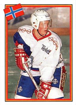 1993 Semic Hockey VM/Jaakiekon MM (Swedish/Finnish) Stickers #244 Trond Magnussen Front