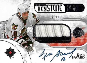 2016-17 Upper Deck Ultimate Collection - Keystone Fabrics Autographs #SKF-DS Denis Savard Front