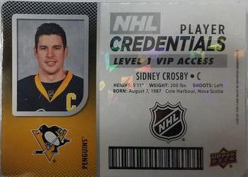 2017-18 Upper Deck MVP - NHL Player Credentials Level 1 VIP Access #NHL-SC Sidney Crosby Front