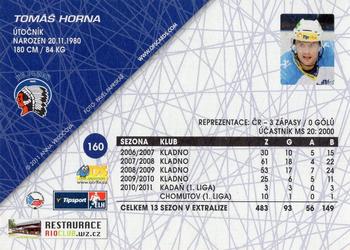 2011-12 OFS Plus #160 Tomas Horna Back