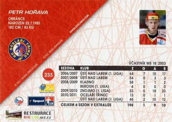 2011-12 OFS Plus #235 Petr Horava Back
