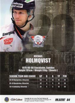 2011-12 SHL Elitset #84 Michael Holmqvist Back