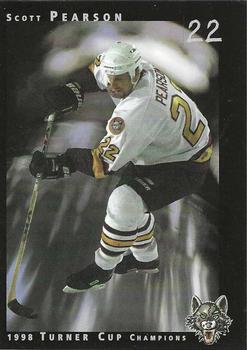 1998-99 Chicago Wolves (IHL) Turner Cup Champions 1997-98 #18 Scott Pearson Front