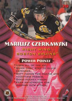 1994-95 Finest - Bowman's Best Red Rookies #20 Mariusz Czerkawski Back