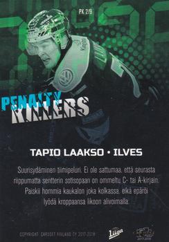 2017-18 Cardset Finland - Penalty Killers #PK2 Tapio Laakso Back