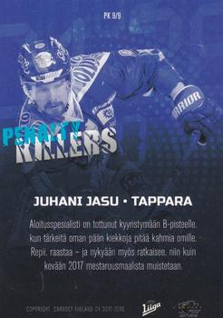 2017-18 Cardset Finland - Penalty Killers #PK9 Juhani Jasu Back