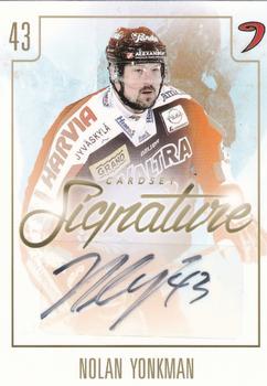 2017-18 Cardset Finland - Signature (Series One) #NNO Nolan Yonkman Front