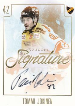 2017-18 Cardset Finland - Signature (Series One) #NNO Tommi Jokinen Front