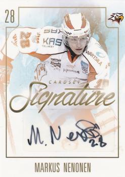 2017-18 Cardset Finland - Signature (Series One) #NNO Markus Nenonen Front