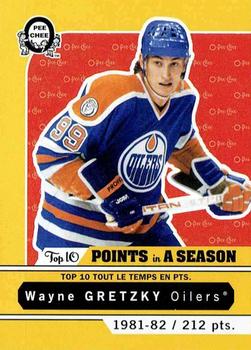 2017-18 O-Pee-Chee - Retro Top 10 Points in a Seasons #T-2 Wayne Gretzky Front