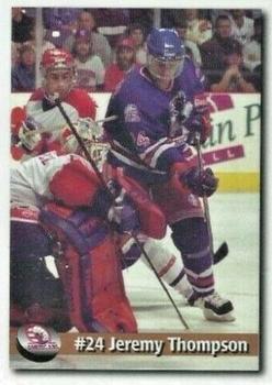 1995-96 Tri-City Americans (WHL) #NNO Jeremy Thompson Front