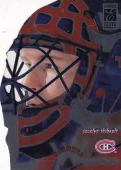 1995-96 Donruss Elite - Painted Warriors Promotional Samples #7 Jocelyn Thibault Front