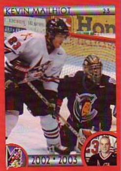 2002-03 Cartes, Timbres et Monnaies Sainte-Foy Drummondville Voltigeurs (QMJHL) #16 Kevin Mailhiot Front