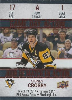 2017-18 Upper Deck Tim Hortons - Game Day Action #GDA-1 Sidney Crosby Front