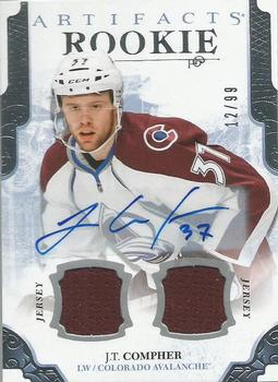 2017-18 Upper Deck Artifacts - Auto Material Silver #166 J.T. Compher Front