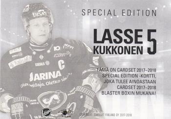2017-18 Cardset Finland - Limited Edition (Series One) #NNO Lasse Kukkonen Back