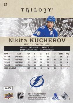 2017-18 Upper Deck Trilogy #24 Nikita Kucherov Back