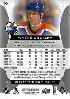 2016-17 Upper Deck The Cup #40 Wayne Gretzky Back