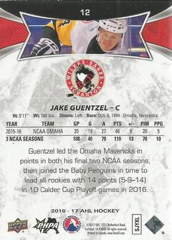2016-17 Upper Deck AHL - Green #12 Jake Guentzel Back