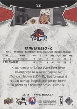 2016-17 Upper Deck AHL - Green #32 Tanner Kero Back