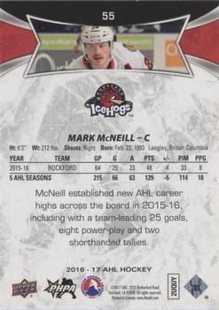 2016-17 Upper Deck AHL - Green #55 Mark McNeill Back