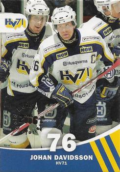 2005-06 SHL Elitset - Gold #61 Johan Davidsson Front