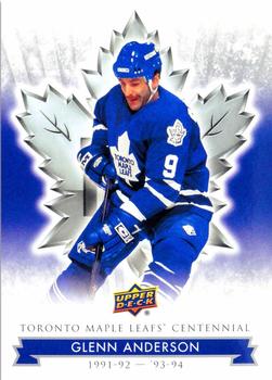 2017 Upper Deck Toronto Maple Leafs Centennial #7 Glenn Anderson Front