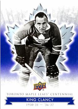 2017 Upper Deck Toronto Maple Leafs Centennial #20 King Clancy Front