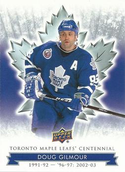 2017 Upper Deck Toronto Maple Leafs Centennial #29 Doug Gilmour Front