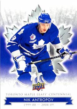 2017 Upper Deck Toronto Maple Leafs Centennial #55 Nik Antropov Front