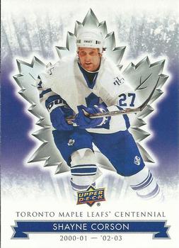 2017 Upper Deck Toronto Maple Leafs Centennial #81 Shayne Corson Front
