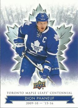 2017 Upper Deck Toronto Maple Leafs Centennial #83 Dion Phaneuf Front
