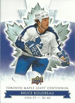 2017 Upper Deck Toronto Maple Leafs Centennial - Blue Die Cut #21 Bruce Boudreau Front