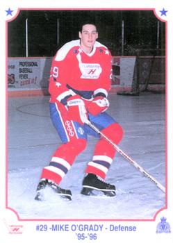 1995-96 Lethbridge Hurricanes (WHL) Police #NNO Mike O'Grady Front