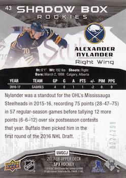 2017-18 SPx #43 Alexander Nylander Back